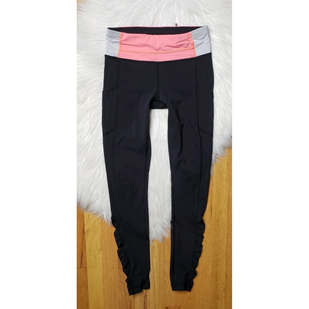 Lululemon Speed Tight Side Pockets Women's Size 4 Black 28" Inseam